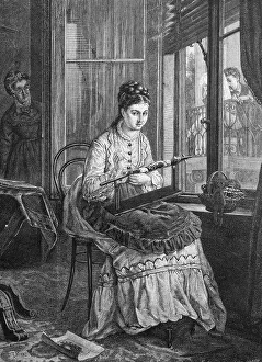 Historical Figures Illustrations Drucke: Look out! after the painting by E