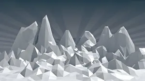 Moderne Kunst Drucke: Low Poly Formen abstrakte Hintergrund.