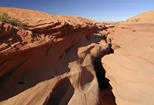 Rock Formation Erosion Drucke: Lower Canyon viewed from above