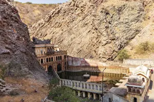 Rajasthan Landscape Drucke: The lower tank of the Monkey Temple