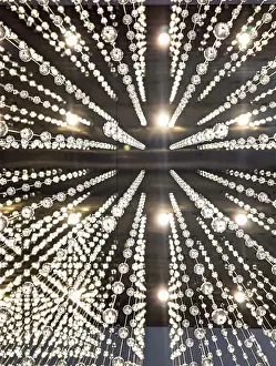 European Illumination Drucke: Luxury Chandelier Light pattern background