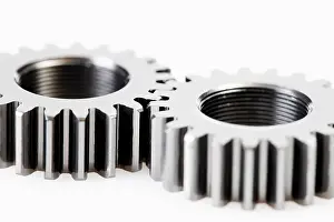 Medical Operation Equipment Drucke: Two lying cog wheels