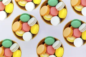 Food Photography Backgrounds Drucke: Macarons background