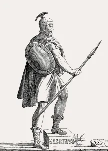 Gerahmter Druck : Marcus Opellius Severus Macrinus Augustus Gerahmter Druck : Marcus Opellius Severus Macrinus Augustus