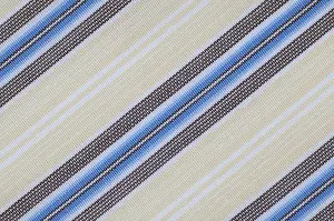 Abstract Geometric Design Drucke: Macro stripes blue and brown fabric pattern background