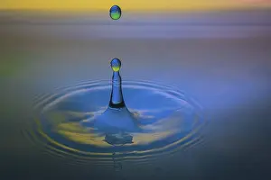 Abstrakte Kunst Drucke: Macro Wasser Tropfen