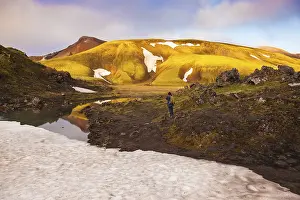 Nature Reserve Photography Drucke: Magic sunrise in the Arctic
