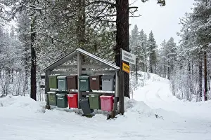 Deserted Post Office Drucke: Mailboxes, Snow, Yli-Kyro