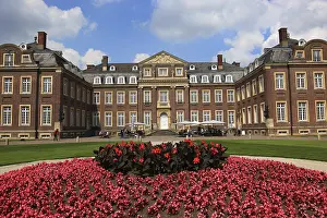 Moated Castle Germany Drucke: Main building with central risalit