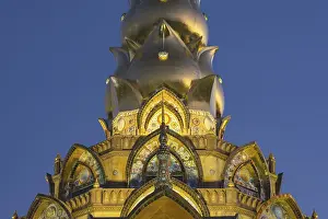 Thai Temple Complex Drucke: Main chedi (Phra That)
