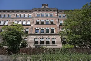 Middle Franconia Landmarks Drucke: Part of the main facade of the Sielschule