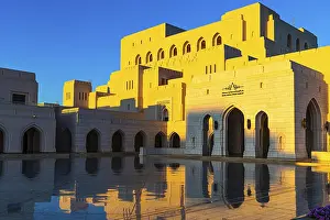 Arabian Peninsula Photography Drucke: The main square in front of the Royal Opera in the evening light