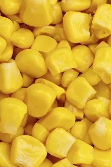 Top View Of Vegetables Drucke: Maize Cereals Vegetables from above
