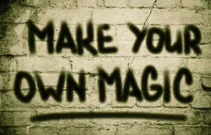 Symbolic Picture Concept Drucke: Make Your Own Magic Concept