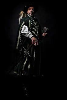 Caucasian Male Drucke: Man in medieval garb