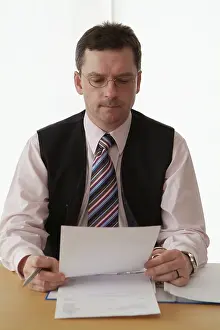 Office Worker Drucke: Man in the office