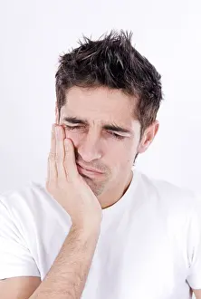 Man With Tooth Pain Drucke: Man with toothache