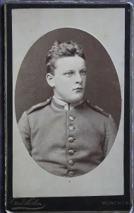 Historical Photograph Drucke: Man, visit format, Carte de Visite