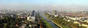 Deserted Cityscape Germany Drucke: Mannheim from above