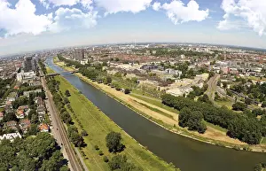 Deserted Cityscape Europe Drucke: Mannheim from above