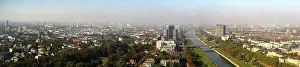 Deserted Cityscape Germany Drucke: Mannheim from above