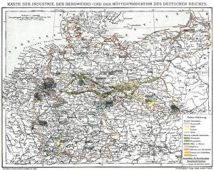 Karte der Industrie, Deutsches Reich