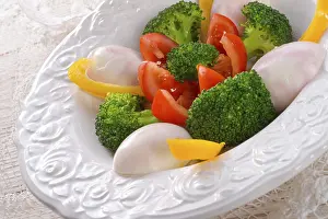 Vegetable Meal Ideas Drucke: Marbled eggs with vegetables