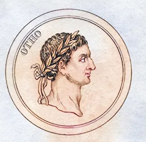 Ancient Roman Emperors Drucke: Marcus Salvius Otho AD32
