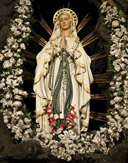 Christian Faith Figure Drucke: Maria statue