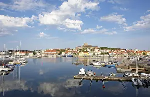 Swedish Harbour Drucke: Marstrandso archipelago, harbour in front