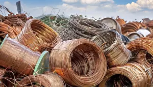 Industrial Plant Processing Drucke: Material, metal, copper, copper wire