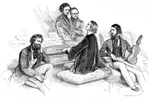 Austrian Cultural Heritage Drucke: A matinee at Liszt's, 1846