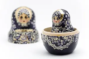 Traditional Russian Souvenir Drucke: Matryoschkas