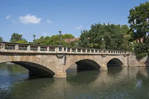 European River Scenes Drucke: Maxbrucke over the Pegnitz River