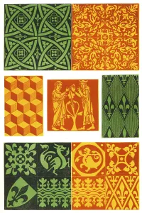 Decorative Tile Design Drucke: Mediaeval tile pattern of the 16th century