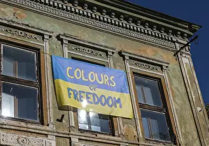 Historic Building Facade Drucke: Medias, Romania - octoder 20.2025