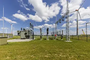 Alternative Energy Power Generation Drucke: Meerhof Wind substation, remote controlled
