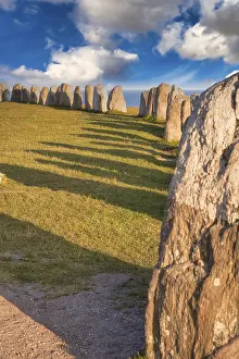 Scandinavian Heritage Sites Drucke: Megalithic stone setting Ales Stenar
