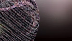 Konzeptuelle Kunst Drucke: Ein faszinierendes abstraktes 3D-Textrue mit feinen Details.