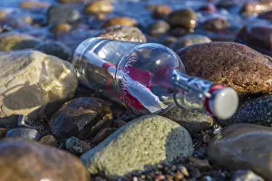 Northern Germany Scenery Drucke: Message in a bottle