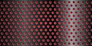Architectural Style Inspiration Drucke: Metal grid texture with red background