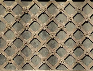 Metal Surface Texture Drucke: Metal surface as a background texture pattern