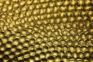 Deserted Metal Surface Drucke: Metal surface as a background texture pattern