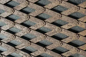 Metal Surface Texture Drucke: Metal surface as a background texture pattern
