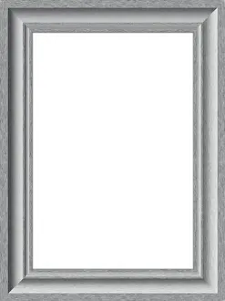 Isolated On White Background Image Drucke: Metallic border ower the white background