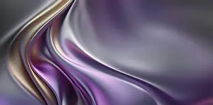 Full Frame Image Drucke: The metallic chrome silk background features elegant