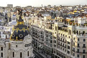 Madrid Cityscape Drucke: Metropolis House, Edificio Metropolis