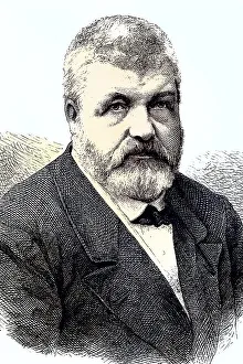 Black And White Historic Illustration Drucke: Michael Etienne, also Michael Ettinger