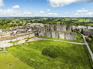 Historic British Castles From Above Drucke: Middleham Castle from a drone, Middleham