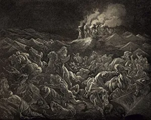 Christian Scripture Images Drucke: The Midianites Put to Flight, Old Testament